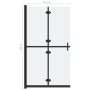 Folding shower screen with frosted ESG glass 110x190 cm by vidaXL, Shower walls and screens - Ref: Foro24-151196, Price: 227,...