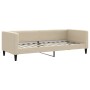 Sofá cama tela color crema 80x200 cm de vidaXL, Camas y somieres - Ref: Foro24-353982, Precio: 209,63 €, Descuento: %