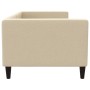 Cream fabric sofa bed 80x200 cm by vidaXL, Beds and slatted bases - Ref: Foro24-353982, Price: 209,99 €, Discount: %