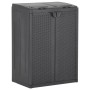 Trash can with 2 doors black 65x45x88 cm PP by vidaXL, Garbage cans and trash cans - Ref: Foro24-151224, Price: 120,10 €, Dis...