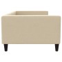 Cream fabric sofa bed 100x200 cm by vidaXL, Beds and slatted bases - Ref: Foro24-353992, Price: 219,09 €, Discount: %