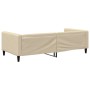 Cream fabric sofa bed 100x200 cm by vidaXL, Beds and slatted bases - Ref: Foro24-353992, Price: 219,09 €, Discount: %