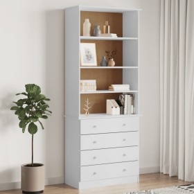 Tall pine wood bookcase with drawers 77x35x186.5 cm by vidaXL, Bookcases and shelves - Ref: Foro24-353954, Price: 241,99 €, D...