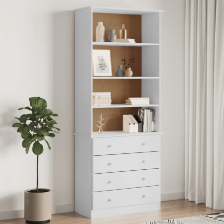 Tall pine wood bookcase with drawers 77x35x186.5 cm by vidaXL, Bookcases and shelves - Ref: Foro24-353954, Price: 241,71 €, D...