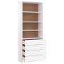 Tall pine wood bookcase with drawers 77x35x186.5 cm by vidaXL, Bookcases and shelves - Ref: Foro24-353954, Price: 241,71 €, D...