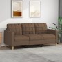 3-Sitzer-Sofa aus braunem Stoff 180 cm von vidaXL, Sofas - Ref: Foro24-359102, Preis: 301,44 €, Rabatt: %