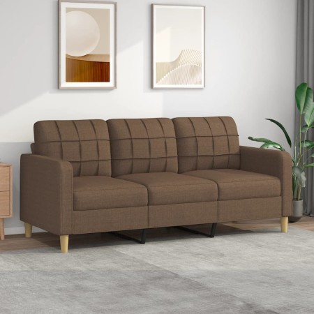 3-Sitzer-Sofa aus braunem Stoff 180 cm von vidaXL, Sofas - Ref: Foro24-359102, Preis: 301,44 €, Rabatt: %