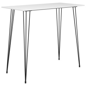 White kitchen high table 120x60x105 cm by vidaXL, Kitchen and dining tables - Ref: Foro24-248144, Price: 161,99 €, Discount: %