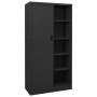 Sliding door office cabinet in anthracite steel 90x40x180cm by vidaXL, Lockers and storage cabinets - Ref: Foro24-335961, Pri...