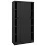 Sliding door office cabinet in anthracite steel 90x40x180cm by vidaXL, Lockers and storage cabinets - Ref: Foro24-335961, Pri...