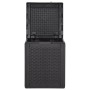 Garden storage box 90L black rattan PP by vidaXL, Outdoor storage boxes - Ref: Foro24-151227, Price: 56,80 €, Discount: %