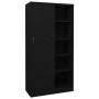 Office cabinet with sliding door black steel 90x40x180cm by vidaXL, Lockers and storage cabinets - Ref: Foro24-335960, Price:...