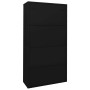 Office cabinet with sliding door black steel 90x40x180cm by vidaXL, Lockers and storage cabinets - Ref: Foro24-335960, Price:...