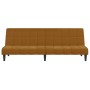 Brown velvet 2-seater sofa bed by vidaXL, Sofas - Ref: Foro24-337510, Price: 171,08 €, Discount: %