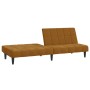 Brown velvet 2-seater sofa bed by vidaXL, Sofas - Ref: Foro24-337510, Price: 171,08 €, Discount: %