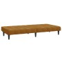 Brown velvet 2-seater sofa bed by vidaXL, Sofas - Ref: Foro24-337510, Price: 171,08 €, Discount: %