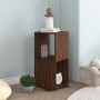 Rotating wardrobe made of brown oak veneer chipboard, measuring 34.5x34.5x75.5 cm. by vidaXL, Bookcases and shelves - Ref: Fo...