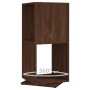 Rotating wardrobe made of brown oak veneer chipboard, measuring 34.5x34.5x75.5 cm. by vidaXL, Bookcases and shelves - Ref: Fo...