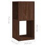 Rotating wardrobe made of brown oak veneer chipboard, measuring 34.5x34.5x75.5 cm. by vidaXL, Bookcases and shelves - Ref: Fo...