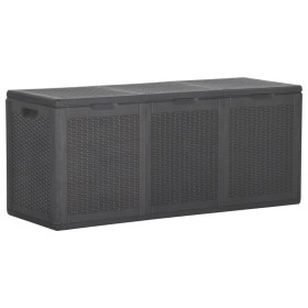 Garden storage box 270 L PP rattan black by vidaXL, Outdoor storage boxes - Ref: Foro24-151229, Price: 109,05 €, Discount: %