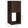 Swivel cabinet in smoked oak chipboard 34.5x34.5x75.5 cm by vidaXL, Bookcases and shelves - Ref: Foro24-339562, Price: 51,68 ...