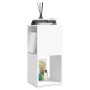 White chipboard swivel cabinet 34.5x34.5x75.5 cm by vidaXL, Bookcases and shelves - Ref: Foro24-339557, Price: 79,23 €, Disco...