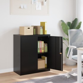 Black steel filing cabinet 79x40x90 cm by vidaXL, Filing cabinets - Ref: Foro24-339734, Price: 146,49 €, Discount: %