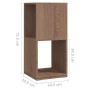 Drehschrank aus Spanplatte aus Sonoma-Eiche, 34,5 x 34,5 x 75,5 cm von vidaXL, Bücherregale und Regale - Ref: Foro24-339560, ...