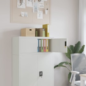 Light gray steel filing cabinet 90x40x40 cm by vidaXL, Filing cabinets - Ref: Foro24-339717, Price: 150,72 €, Discount: %