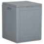 Caja de almacenaje para jardín 90L PP ratán gris de vidaXL, Cajas de almacenaje para exteriores - Ref: Foro24-151233, Precio:...