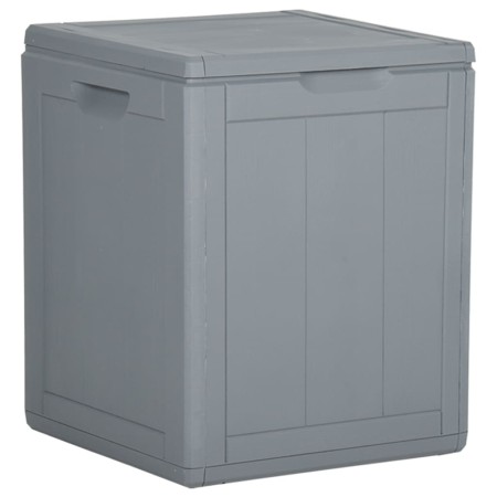 Caja de almacenaje para jardín 90L PP ratán gris de vidaXL, Cajas de almacenaje para exteriores - Ref: Foro24-151233, Precio:...