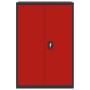 Anthracite gray and red steel filing cabinet 90x40x140 cm by vidaXL, Filing cabinets - Ref: Foro24-339749, Price: 256,99 €, D...