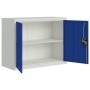 Hellgrauer und blauer Aktenschrank aus Stahl, 90 x 40 x 70 cm von vidaXL, Aktenschränke - Ref: Foro24-339726, Preis: 156,68 €...