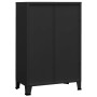 Black metal industrial storage trunk 75x40x115 cm by vidaXL, Storage trunks - Ref: Foro24-339628, Price: 172,32 €, Discount: %