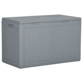 Caja de almacenaje para jardín 180 L PP ratán gris de vidaXL, Cajas de almacenaje para exteriores - Ref: Foro24-151234, Preci...