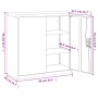 Armario archivador de acero blanco 90x40x90 cm de vidaXL, Armarios archivadores - Ref: Foro24-339728, Precio: 208,27 €, Descu...