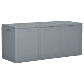 Caja de almacenaje para jardín 270 L PP ratán gris de vidaXL, Cajas de almacenaje para exteriores - Ref: Foro24-151235, Preci...