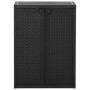 Garden storage cabinet PP rattan black 65x45x88 cm by vidaXL, Lockers and storage cabinets - Ref: Foro24-151236, Price: 159,3...