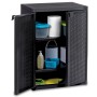 Garden storage cabinet PP rattan black 65x45x88 cm by vidaXL, Lockers and storage cabinets - Ref: Foro24-151236, Price: 159,3...