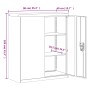 Armario archivador de acero blanco 90x40x105 cm de vidaXL, Armarios archivadores - Ref: Foro24-339736, Precio: 196,71 €, Desc...