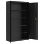 Aktenschrank aus schwarzem Stahl, 105 x 40 x 180 cm von vidaXL, Aktenschränke - Ref: Foro24-339770, Preis: 308,99 €, Rabatt: %