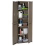 Garden storage cabinet PP wood appearance 65x45x172 cm by vidaXL, Lockers and storage cabinets - Ref: Foro24-151240, Price: 2...