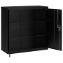 Black steel filing cabinet 90x40x90 cm by vidaXL, Filing cabinets - Ref: Foro24-339730, Price: 196,41 €, Discount: %