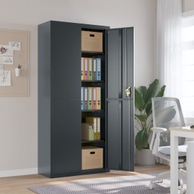 Anthracite gray steel filing cabinet 90x40x200 cm by vidaXL, Filing cabinets - Ref: Foro24-339763, Price: 335,92 €, Discount: %