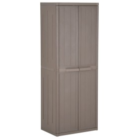 Garden storage cabinet PP wood appearance 65x45x172 cm by vidaXL, Lockers and storage cabinets - Ref: Foro24-151241, Price: 2...