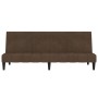 Braunes 2-Sitzer-Schlafsofa aus Mikrofaser von vidaXL, Sofas - Ref: Foro24-340659, Preis: 146,72 €, Rabatt: %