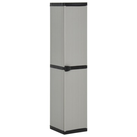 Garden cabinet with 3 shelves gray and black 34x40x168 cm by vidaXL, Lockers and storage cabinets - Ref: Foro24-340985, Price...