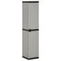 Garden cabinet with 3 shelves gray and black 34x40x168 cm by vidaXL, Lockers and storage cabinets - Ref: Foro24-340985, Price...