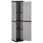 Garden cabinet with 3 shelves gray and black 34x40x168 cm by vidaXL, Lockers and storage cabinets - Ref: Foro24-340985, Price...