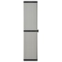 Garden cabinet with 3 shelves gray and black 34x40x168 cm by vidaXL, Lockers and storage cabinets - Ref: Foro24-340985, Price...